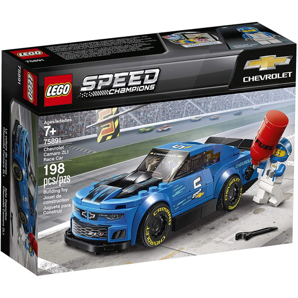 LEGO Speed Champions: Chevrolet Camaro ZL1 Race Car - 198 Piece Building Kit [LEGO, #75891]