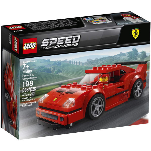 LEGO Speed Champions: Ferrari F40 Competizione - 198 Piece Building Kit [LEGO, #75890]