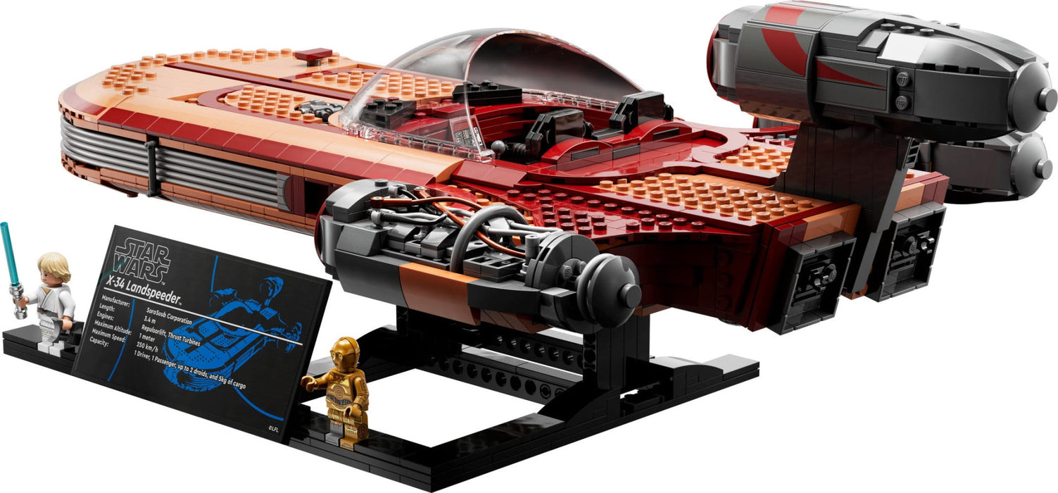 LEGO Star Wars: Luke Skywalker’s Landspeeder  - Ultimate Collector Series - 1890 Piece Building Kit [LEGO, #75341, Ages 18+]