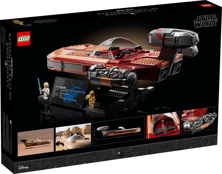 LEGO Star Wars: Luke Skywalker’s Landspeeder  - Ultimate Collector Series - 1890 Piece Building Kit [LEGO, #75341, Ages 18+]