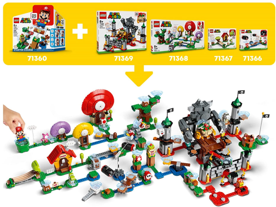 LEGO Super Mario: Whompâ€™s Lava Trouble Expansion Set - 133 Piece Building Kit [LEGO, #71364]