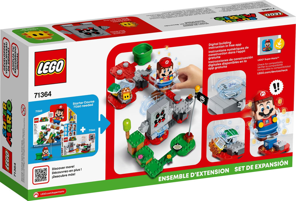 LEGO Super Mario: Whompâ€™s Lava Trouble Expansion Set - 133 Piece Building Kit [LEGO, #71364]