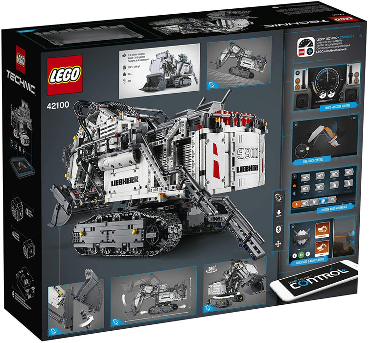 LEGO Technic: Liebherr R 9800 Excavator - 4108 Piece Building Kit [LEGO, #42100, Ages 12+]