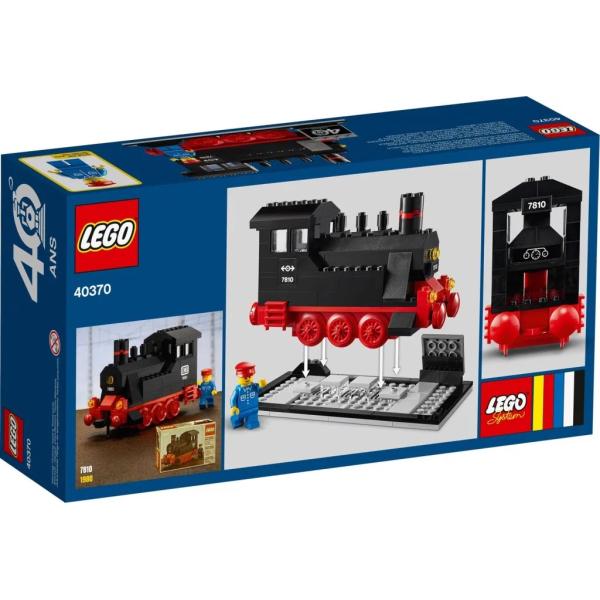 LEGO Iconic 40th Anniversary Steam Engine  - 188 Piece Building Kit [LEGO, #40370, Ages 9+]