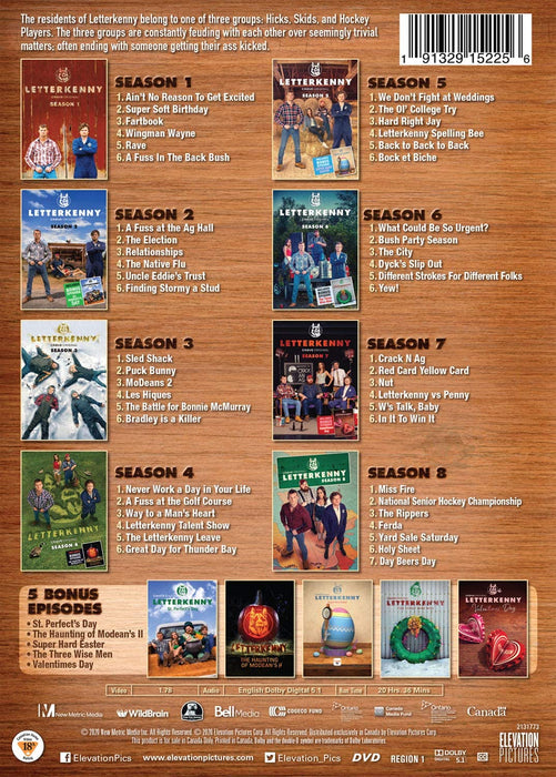 Letterkenny: Season 1-8 Collection [DVD Box Set]