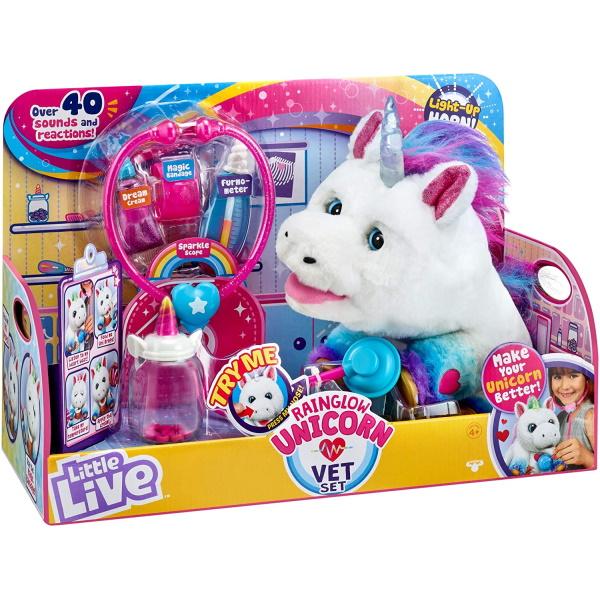 Little Live Rainglow Unicorn Vet Set [Toys, Ages 4+]
