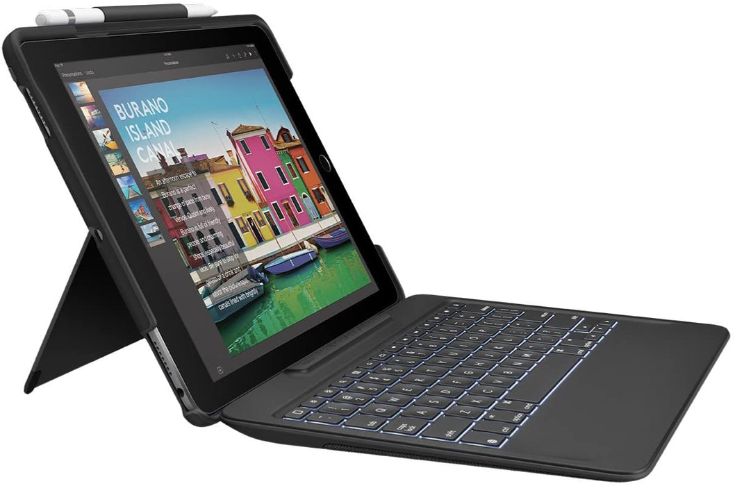 Logitech Slim Combo Keyboard Case for iPad Pro 10.5-inch - Black [Electronics]