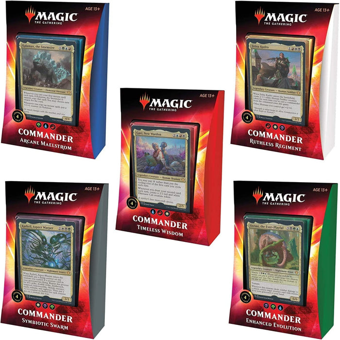 Magic: The Gathering TCG - Ikoria: Lair of Behemoths Commander Decks - All 5 Decks - 20 Foil Legendary Creatures