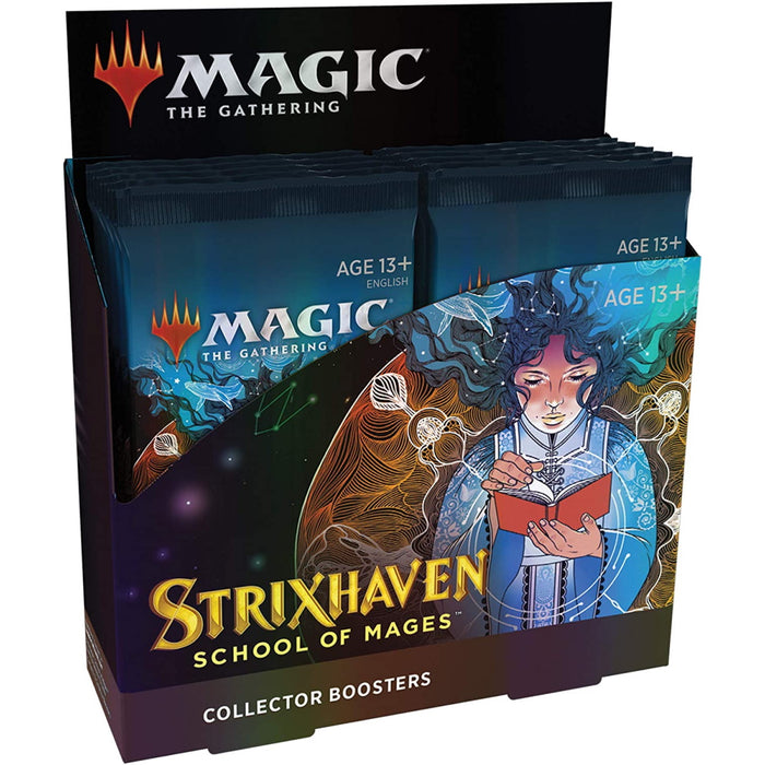 Magic: The Gathering TCG - Strixhaven: School of Mages Collector Booster Box - 12 Packs [Card Game, 2 Players]