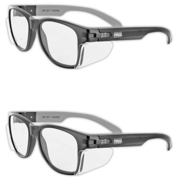 Magid Classic Black Safety Glasses - 2 Pairs - Y50BKAFC [House & Home]