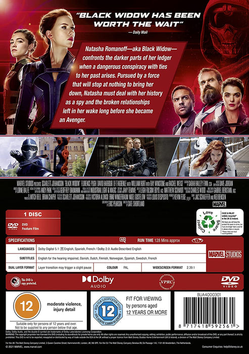 Marvel's Black Widow [DVD]