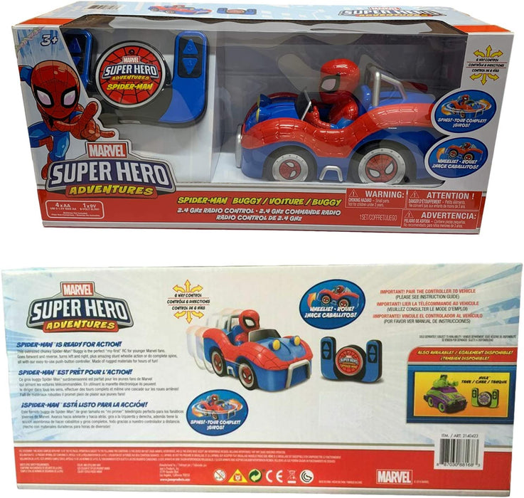 Marvel's Spider-Man Super Hero Adventures Remote Control Buggy [Toys, Ages 3+]