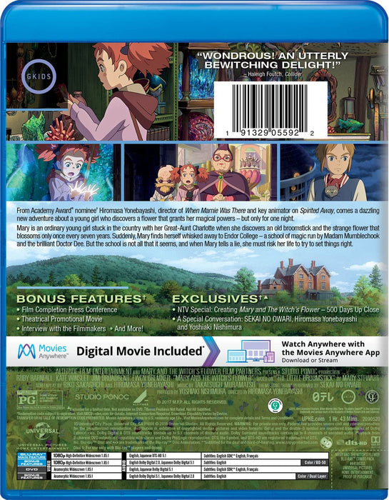 Mary and the Witch's Flower [Blu-ray + DVD + Digital]