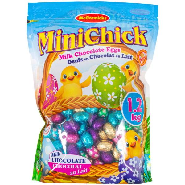 McCormicks MiniChick Milk Chocolate Easter Eggs - 1.2 Kg [Snacks & Sundries]