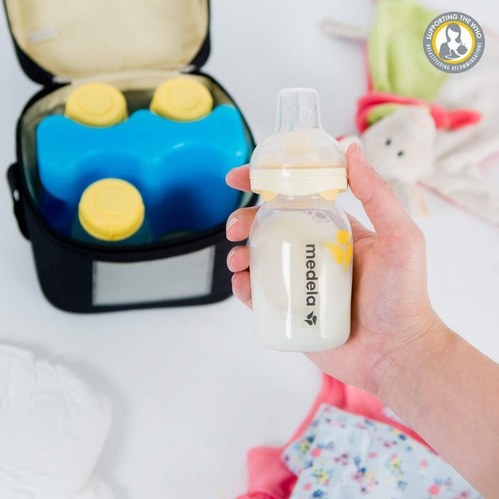Medela Breast Milk Cooler Set with Bottles & Lids, Cooler and Ice Pack [Healthcare]