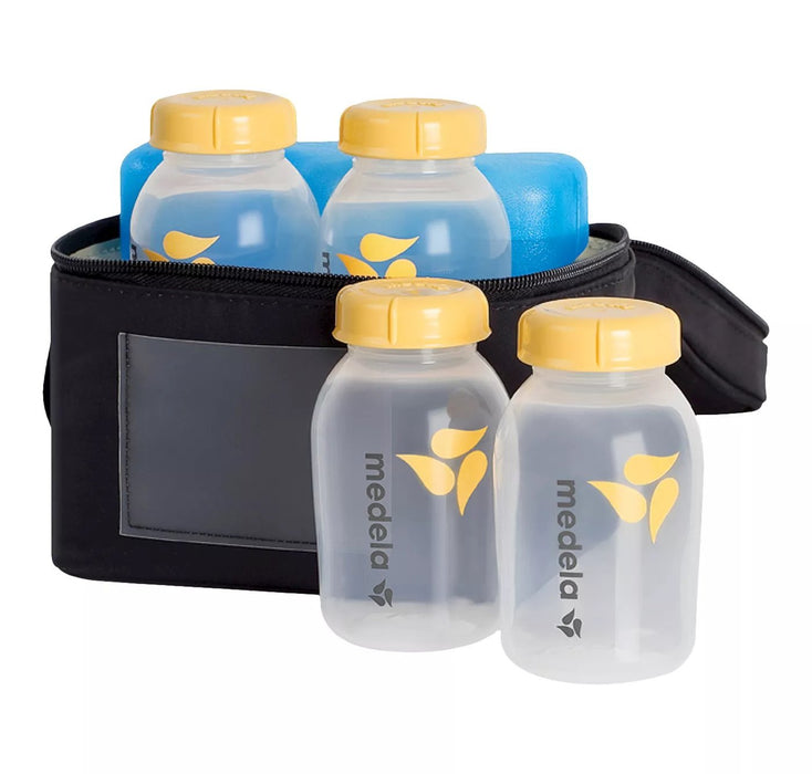 Medela Breast Milk Cooler Set with Bottles & Lids, Cooler and Ice Pack [Healthcare]