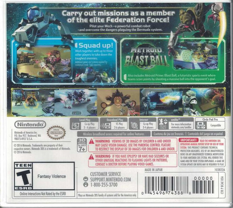 Metroid Prime: Federation Force [Nintendo 3DS]