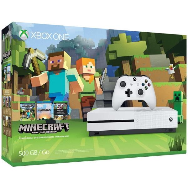 Microsoft Xbox One S Console - Minecraft Favorites Bundle - 500GB [Xbox One System]