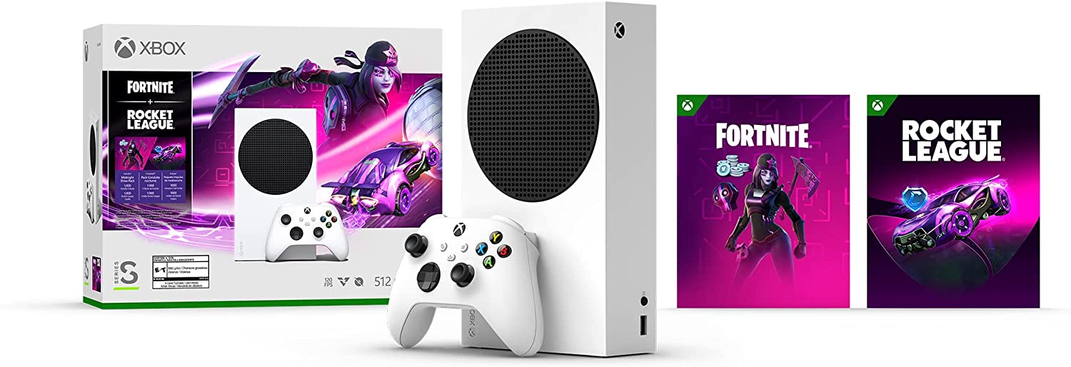 Microsoft Xbox Series S Console - Fortnite & Rocket League Bundle - 512GB [Xbox Series S System]