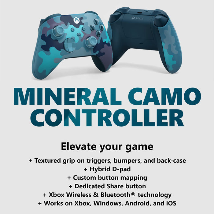 Xbox Wireless Controller - Mineral Camo [Xbox Series X/S + Xbox One Accessory]