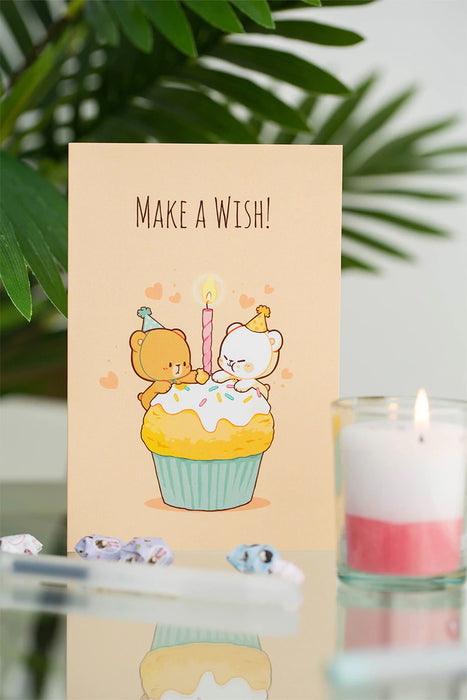 milkmochabear: Birthday Card - Make a Wish [Stationery]