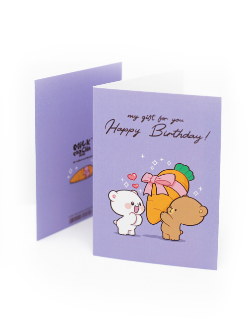 milkmochabear Birthday Card - My Gift for You [Stationery]