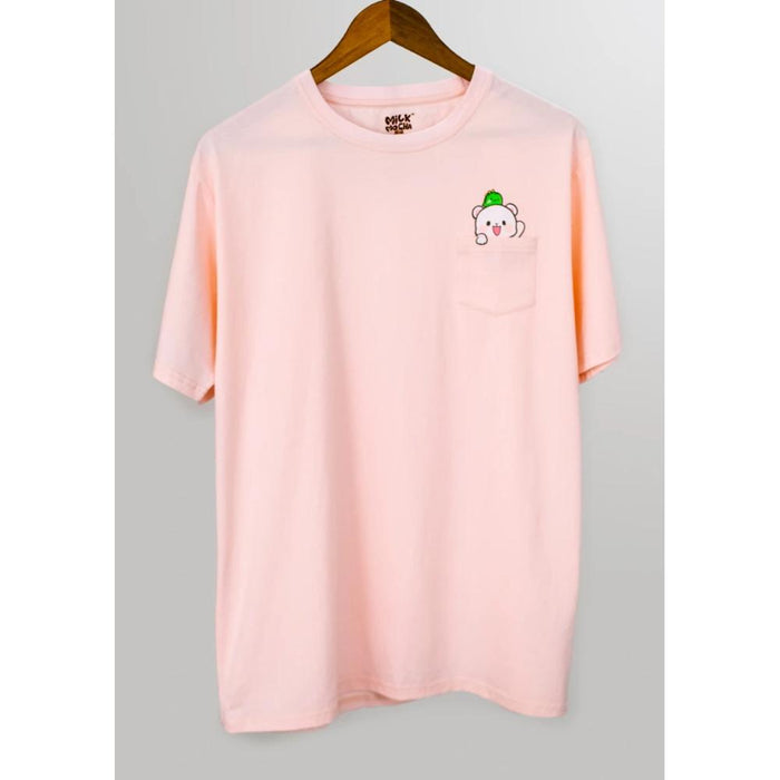 milkmochabear - Pocket Milk Pink T-Shirt [Apparel]