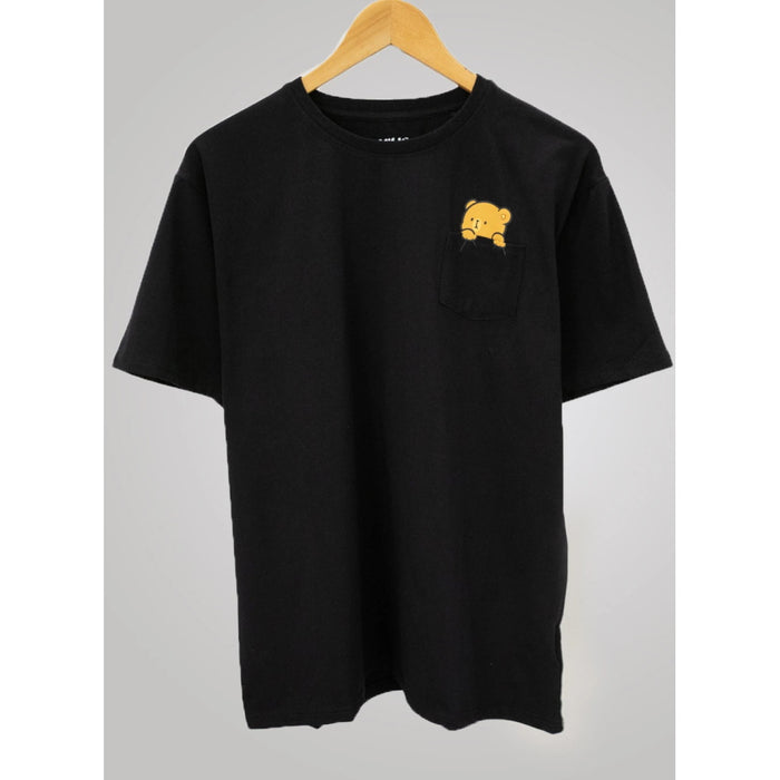 milkmochabear - Pocket Mocha Black T-Shirt [Apparel]