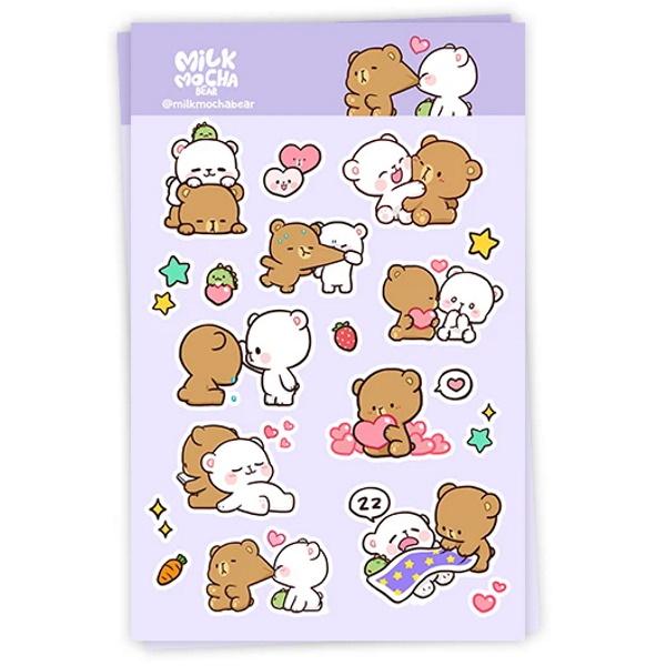 milkmochabear: Sticker Pack - Milk & Mocha 2nd Edition [36 Sticker Pack]