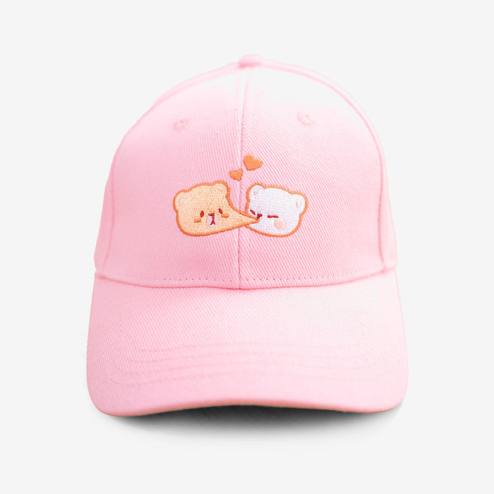 milkmochabear: Pink Heart Cap [Accessories]