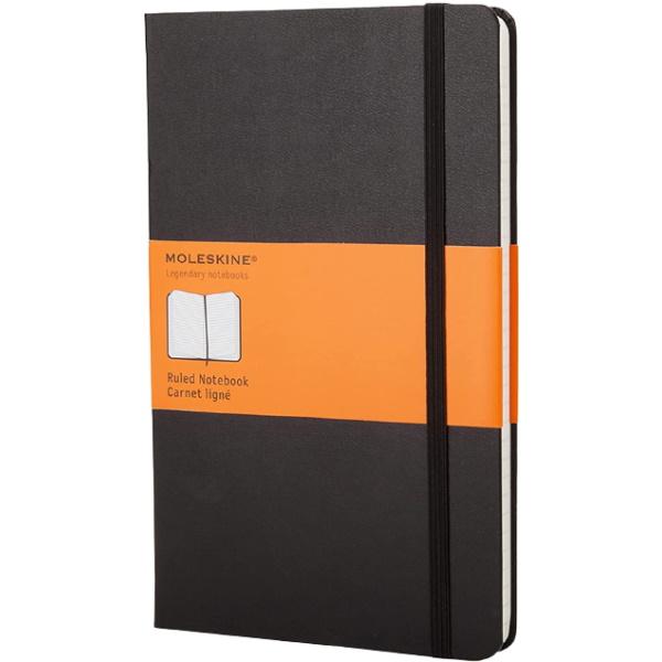 Moleskine Classic Notebook, Hard Cover, Large, Ruled/Lined, Black, 240 Pages [Stationery]