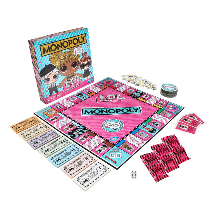 Monopoly: L.O.L. Surprise! Edition [Board Game, 2-4 Players]