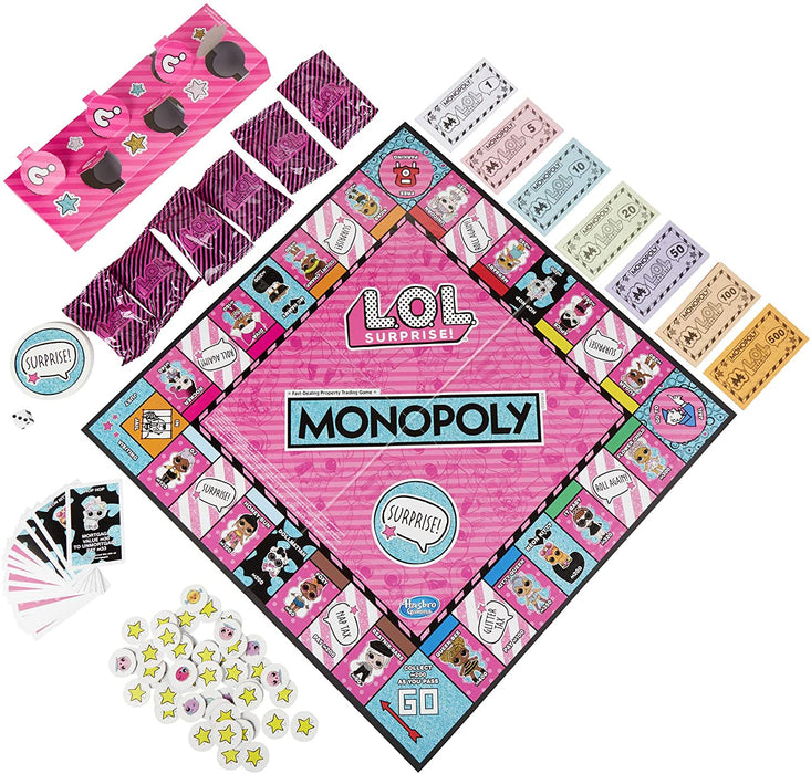 Monopoly: L.O.L. Surprise! Edition [Board Game, 2-4 Players]