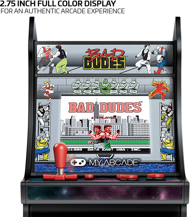 My Arcade Bad Dudes Micro Player - 6.75 Inch Mini Retro Arcade Machine Cabinet [Retro System]