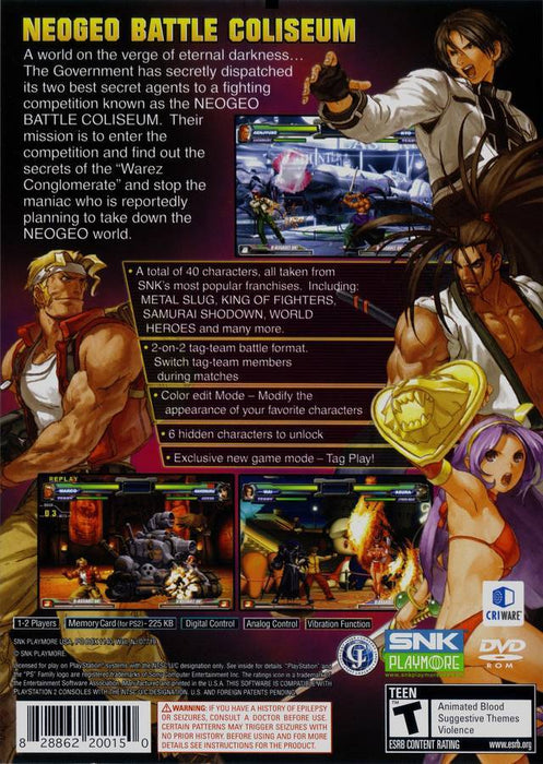 NeoGeo Battle Coliseum [PlayStation 2]