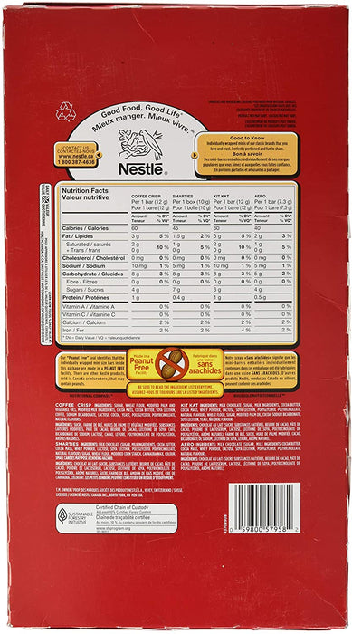 Nestlé Mini Chocolate Bar Assortment - 1.23kg - 120-Count [Snacks & Sundries]
