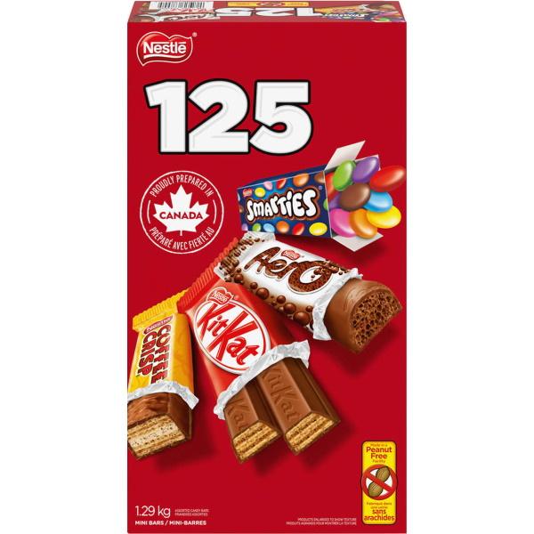 Nestlé Mini Chocolate Bar Assortment - 1.29kg - 125-Count [Snacks & Sundries]