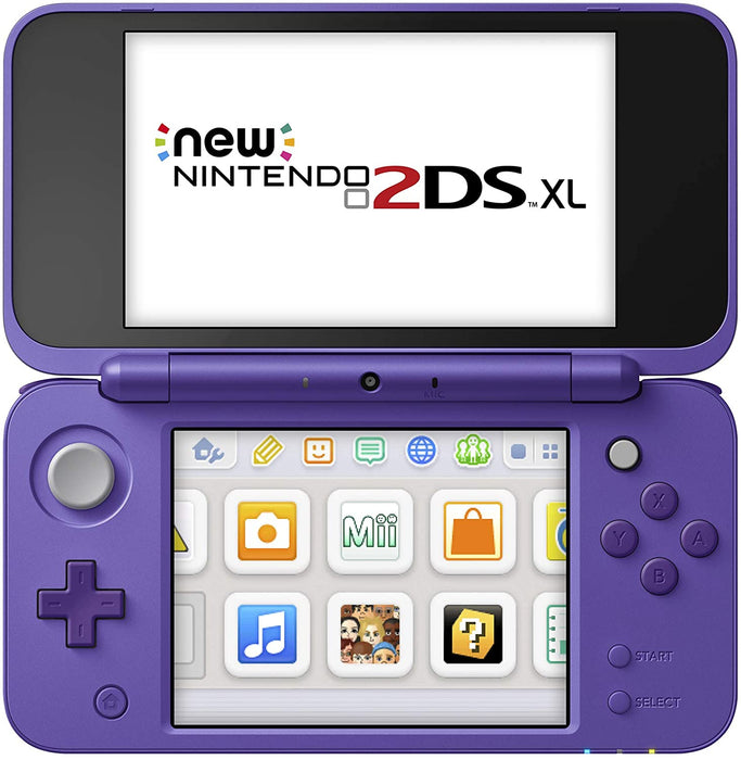 NEW Nintendo 2DS XL Console - Purple + Silver - Includes Mario Kart 7 [NEW Nintendo 2DS System]