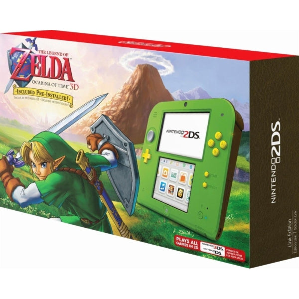 Nintendo 2DS Console - Kokiri Green Link Edition - Includes The Legend of Zelda: Ocarina of Time 3D [Nintendo 2DS System]