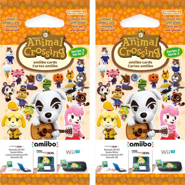 Nintendo Animal Crossing Amiibo Cards - Series 2 - 2 Pack - 6 Cards Total [Nintendo Accessory]