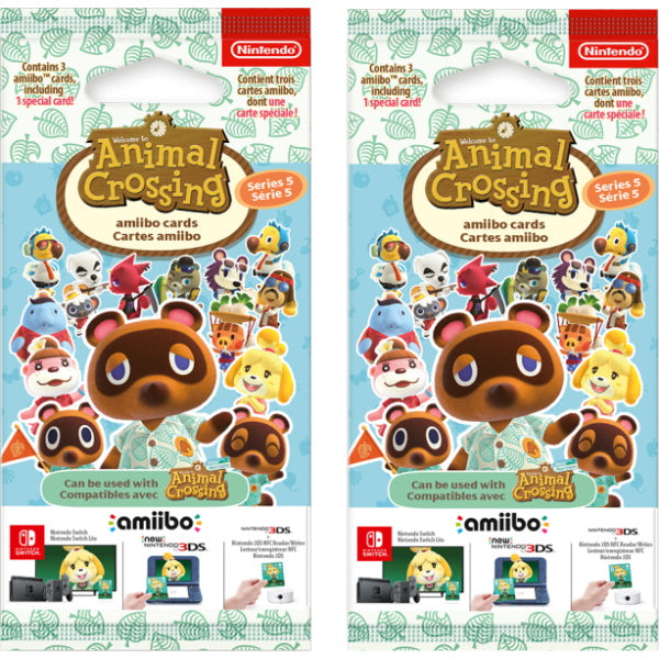 Nintendo Animal Crossing Amiibo Cards - Series 5 - 2 Pack - 6 Cards Total [Nintendo Accessory]