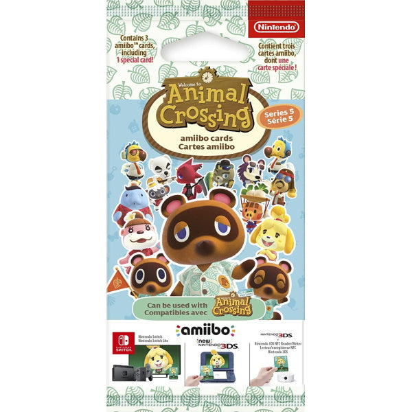 Nintendo Animal Crossing Amiibo Cards - Series 5 - 3 Card Pack [Nintendo Accessory]