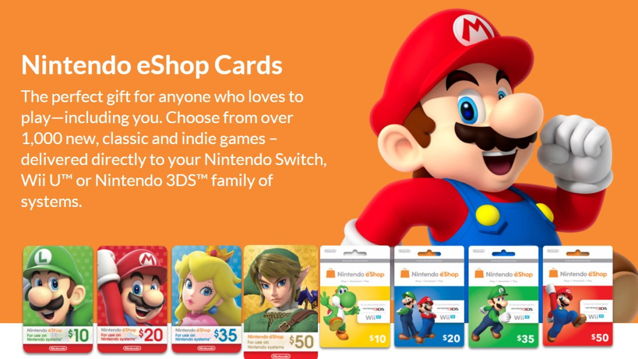 $30 Nintendo Gift Card - Gift Cards