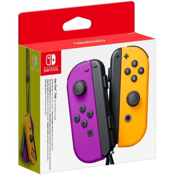 Nintendo Switch Joy-Con Controller Pair - Neon Purple & Orange [Nintendo Switch Accessory]