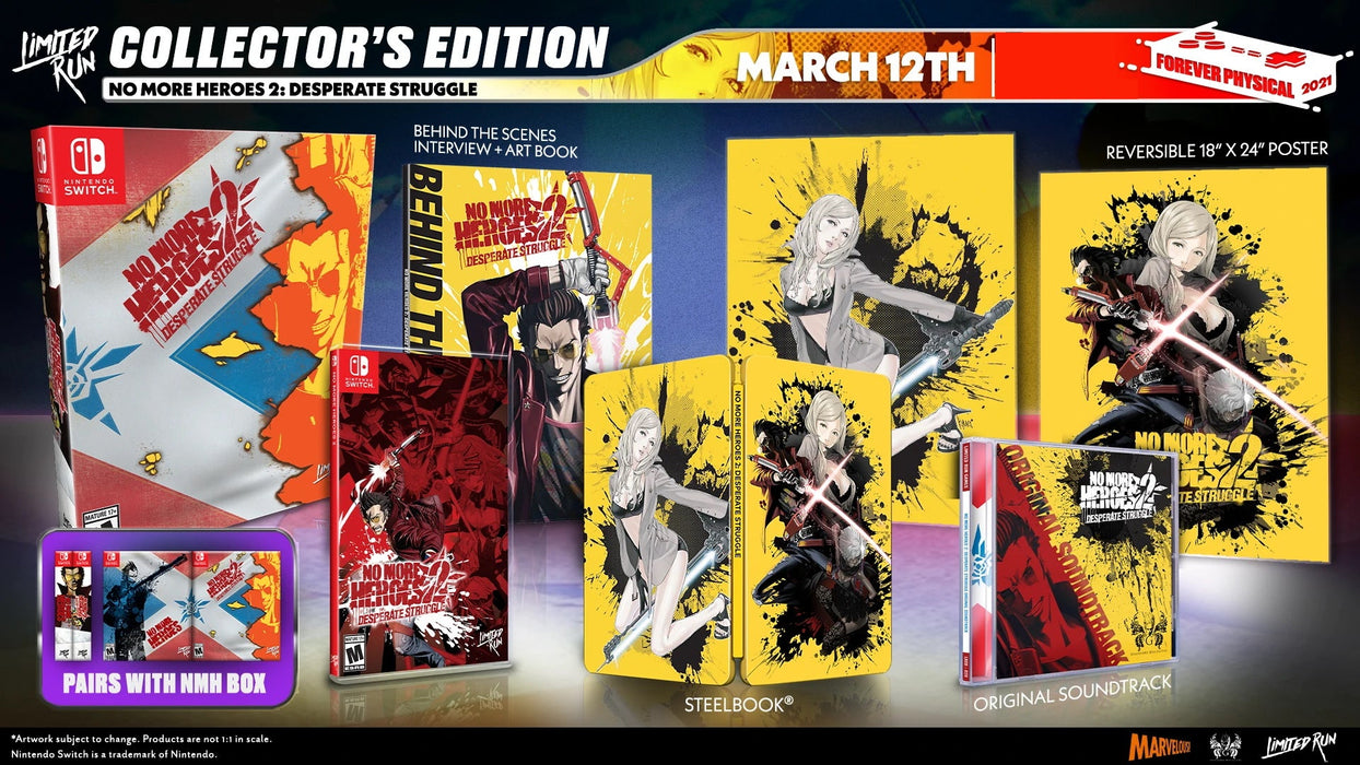 No More Heroes 2: Desperate Struggle - Collector's Edition - Limited Run #100 [Nintendo Switch]