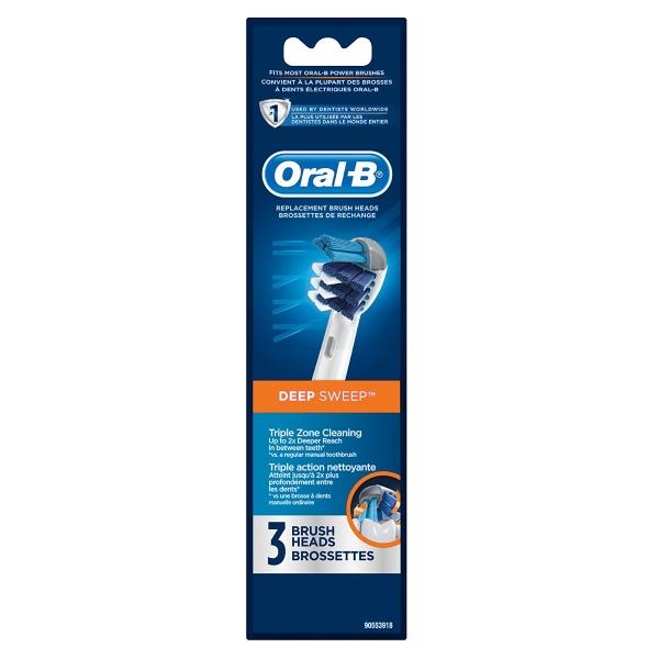 Oral-B Deep Sweep Electric Toothbrush Replacement Heads - 3-Count Refill [Personal Care]