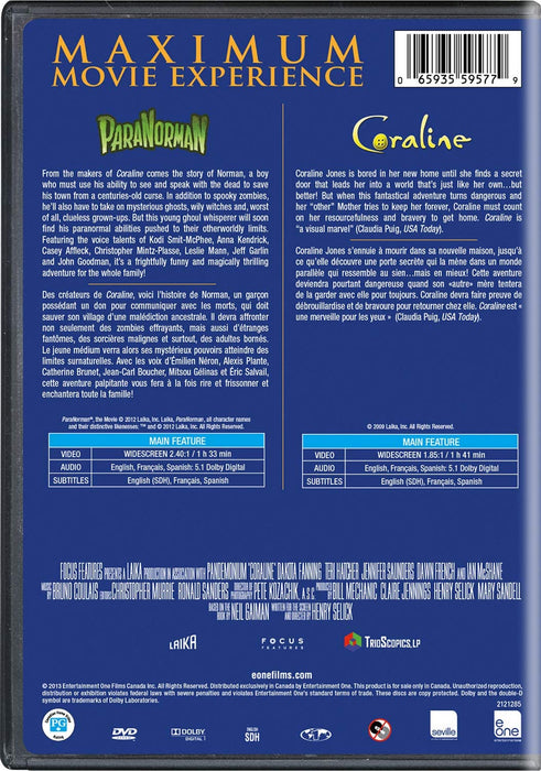 ParaNorman / Coraline Double Feature [DVD Box Set]
