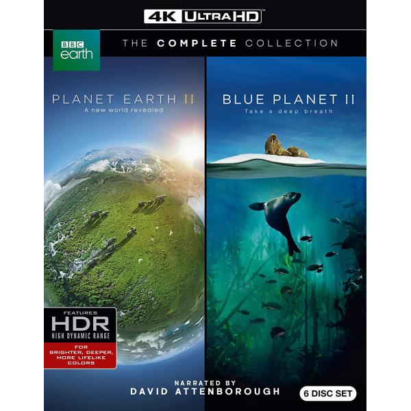 Planet Earth II and Blue Planet II: The Complete Collection - 4K [Blu-Ray Box Set + 4K UHD]