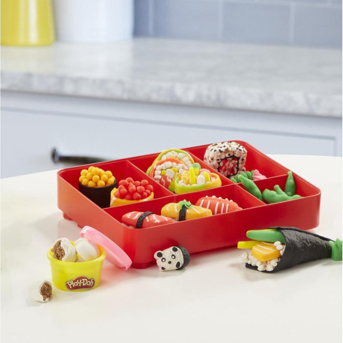 Play-Doh Kitchen Creations: Sushi Play Food Set with Bento Box and 9 Non-Toxic Play-Doh Cans [Toys, Ages 3+]