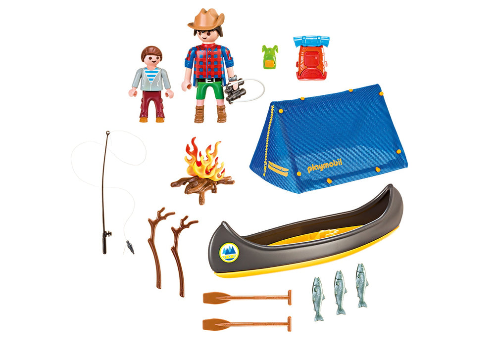 Playmobil Family Fun: Camping Adventure Carry Case - 32 Piece Playset [Toys, #9323, Ages 4+]